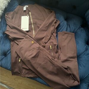 lululemon athletica Women's Brown Track Suit